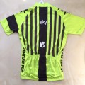 Ensemble cuissard vélo et maillot cyclisme équipe pro SKY fluo