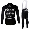 Ensemble cuissard vélo et maillot cyclisme hiver équipe pro Etixx Quick Step