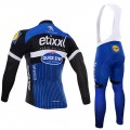 Ensemble cuissard vélo et maillot cyclisme hiver équipe pro Etixx Quick Step