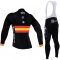 Ensemble cuissard vélo et maillot cyclisme hiver équipe pro SKY