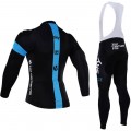 Ensemble cuissard vélo et maillot cyclisme hiver équipe pro SKY