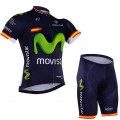 Ensemble cuissard vélo et maillot cyclisme équipe pro Movistar