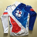 Ensemble cuissard vélo et maillot cyclisme hiver équipe pro FDJ