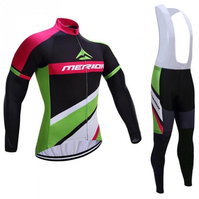 Ensemble cuissard vélo et maillot cyclisme hiver Merida