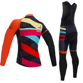 Ensemble cuissard vélo et maillot cyclisme hiver Racing Team