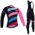 Ensemble cuissard vélo et maillot cyclisme hiver Racing Team