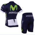 Ensemble cuissard vélo et maillot cyclisme équipe pro Movistar