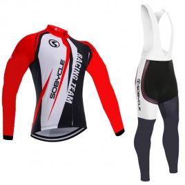 Ensemble cuissard vélo et maillot cyclisme hiver Racing Team