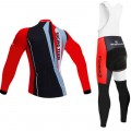 Ensemble cuissard vélo et maillot cyclisme hiver Racing Team