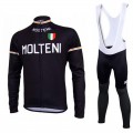 Ensemble cuissard vélo et maillot cyclisme hiver équipe pro Molteni