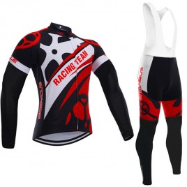 Ensemble cuissard vélo et maillot cyclisme hiver Racing Team