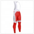 Ensemble cuissard vélo et maillot cyclisme hiver équipe pro Cofidis