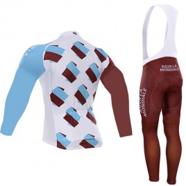 Ensemble cuissard vélo et maillot cyclisme hiver équipe pro AG2R La Mondiale 2016