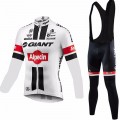 Ensemble cuissard vélo et maillot cyclisme hiver équipe pro Giant