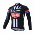 Ensemble cuissard vélo et maillot cyclisme hiver équipe pro Giant