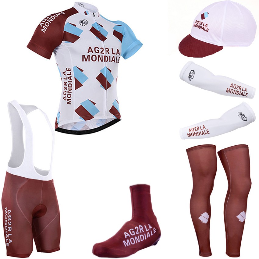Maillot Body Salopette Vélo Cyclisme Cuissard Sport Équipe AG2R Taille L