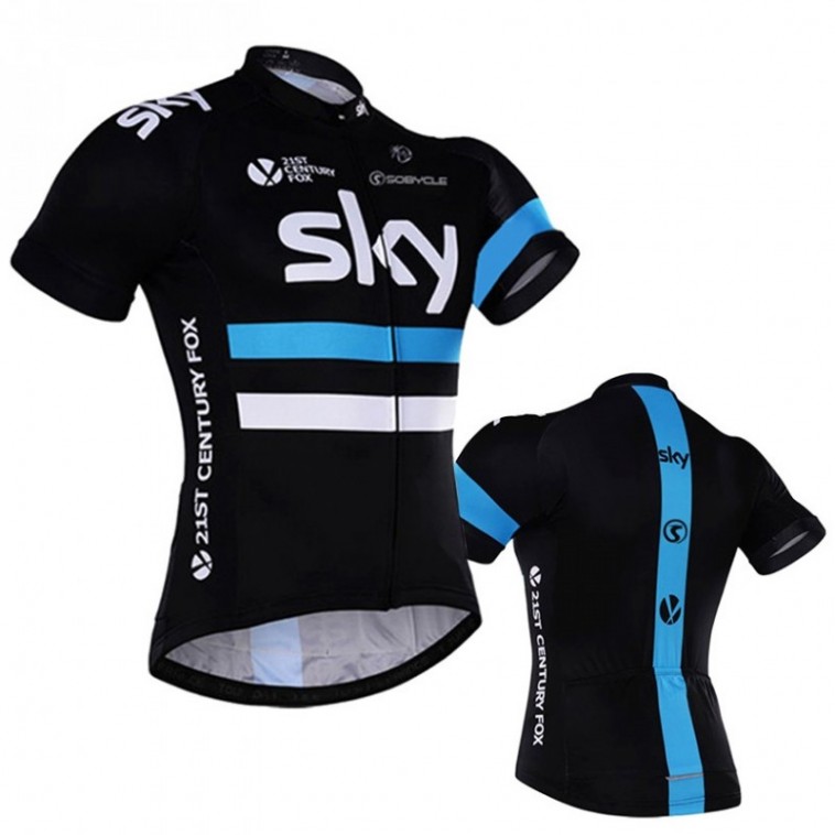 Maillot vélo équipe pro SKY manches courtes