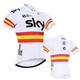 Maillot vélo équipe pro SKY 2017 manches courtes