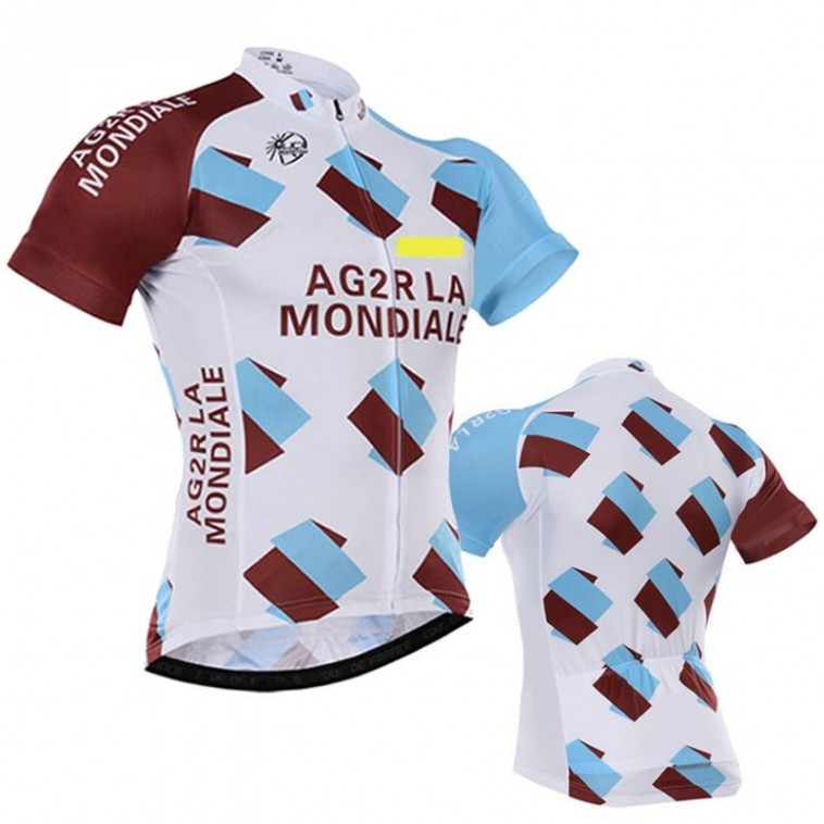 Maillot vélo équipe pro AG2R La Mondiale manches courtes