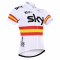 Maillot vélo équipe pro SKY 2017 manches courtes