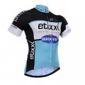 Maillot vélo équipe pro Etixx Quic Step manches courtes bleu