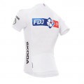 Maillot vélo équipe pro FDJ La Française des Jeux 2017 manches courtes