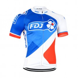 Maillot vélo équipe pro FDJ La Française des Jeux 2017 manches courtes