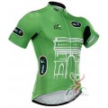 Maillot vélo Tour de France jaune pois vert blanc