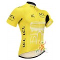 Maillot vélo Tour de France jaune pois vert blanc