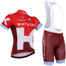 Ensemble cuissard vélo et maillot cyclisme équipe pro Katusha