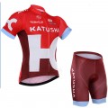 Ensemble cuissard vélo et maillot cyclisme équipe pro Katusha