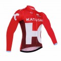 Maillot vélo équipe pro Lampre Merida manches longues hiver polaire thermique