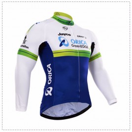 Maillot vélo équipe pro Orica greenEdge manches longues hiver polaire thermique