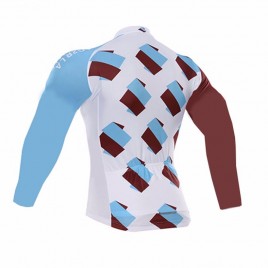 Maillot vélo équipe pro AG2R La Mondiale manches longues hiver polaire thermique