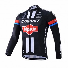 Maillot vélo équipe pro Giant manches longues hiver polaire thermique