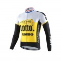 Maillot vélo équipe pro Lotto Jumbomanches longues hiver polaire thermique