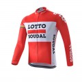 Maillot vélo équipe pro Lotto Jumbomanches longues hiver polaire thermique