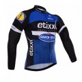 Maillot vélo équipe pro Etixx Quick Step manches longues hiver polaire thermique