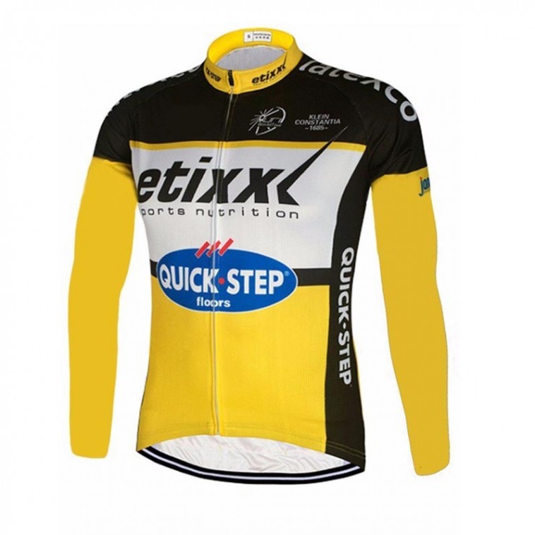 Maillot vélo équipe pro Etixx manches longues hiver polaire thermique