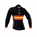 Maillot vélo équipe pro SKY Espagne manches longues hiver polaire thermique