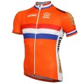 Maillot vélo équipe nationale Néerlandaise Dutch team manches courtes