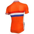 Maillot vélo équipe nationale Néerlandaise Dutch team manches courtes