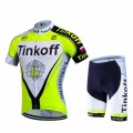 Ensemble cuissard vélo et maillot cyclisme équipe pro Tinkoff