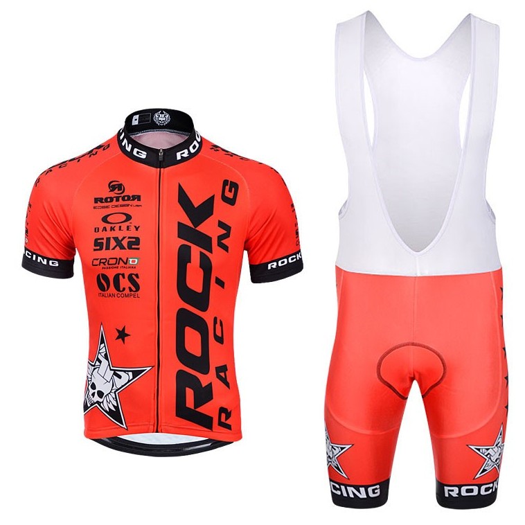 Ensemble cuissard vélo et maillot cyclisme Rock Racing manches courtes