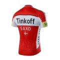 Maillot vélo équipe pro Tinkoff Saxo manches courtes