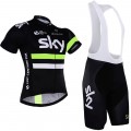 Ensemble cuissard vélo et maillot cyclisme équipe pro SKY team