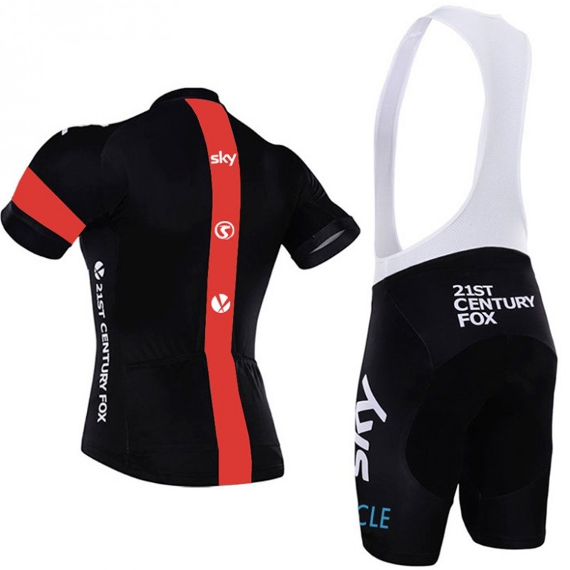 Ensemble cuissard velo et maillot cyclisme equipe pro SKY team Tenuevelo