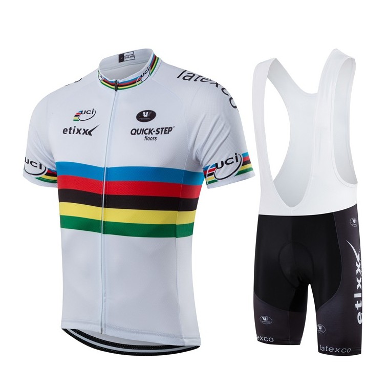 Ensemble cuissard vélo et maillot cyclisme équipe pro Etixx Uci