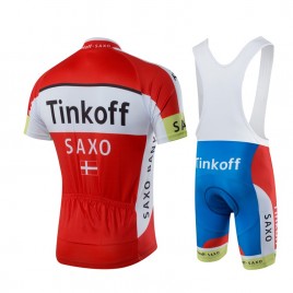 Ensemble cuissard vélo et maillot cyclisme équipe pro Tinkoff