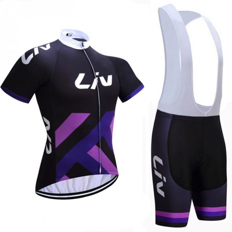 Ensemble cuissard vélo et maillot cyclisme femme Liv